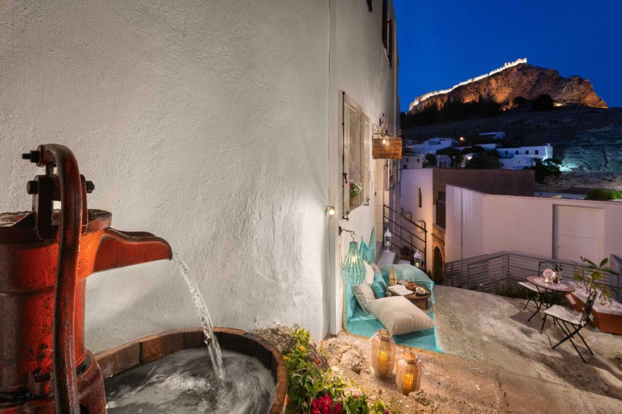 Casa Pietra Lindos Luxury Traditional House מראה חיצוני תמונה